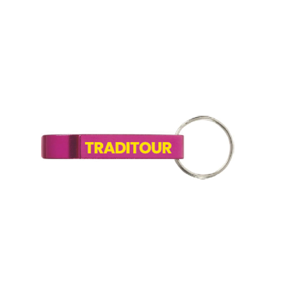 Porte clé décapsuleur fuchia